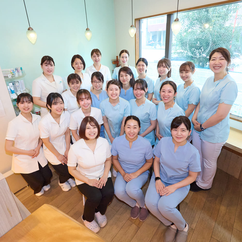 歯科医師・歯科衛生士・歯科助手それぞれが活躍できる体制
